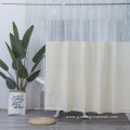 New popular design transparent printed peva shower curtain